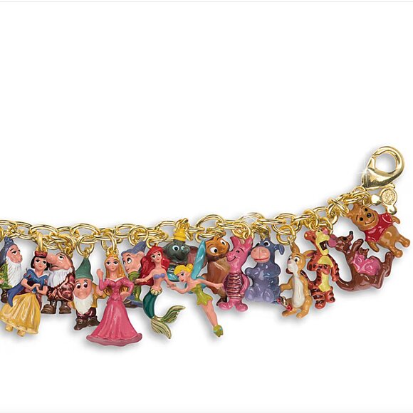 24K Gold - The Ultimate Disney Classic 37-Character Charm Bracelet - Picture 3 of 8